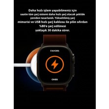 Tekno Trust Siyah 49 mm Watch 9 Ultra Serisi T900 Ultra 2 1.99" Hd Ekran Yükseltilmiş Versyon Uyumlu Çok Renkli