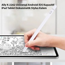 Ally K-2262 Universal Android-Ios Kapasitif iPad Tablet Dokunmatik Stylus Kalem