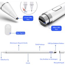 Ally K-2262 Universal Android-Ios Kapasitif iPad Tablet Dokunmatik Stylus Kalem