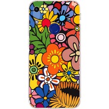 Printify Honor 8A ile Uyumlu Retro Color 2  Kamera Korumalı Şeffaf  Kılıf