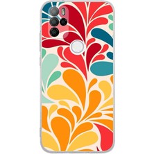Printify Omix X300 ile Uyumlu Retro Color 5  Kamera Korumalı Şeffaf  Kılıf