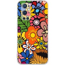 Printify One Plus 9 Pro ile Uyumlu Retro Color 2  Kamera Korumalı Şeffaf  Kılıf