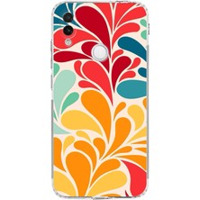 Printify Xiaomi Redmi Note 7 Pro ile Uyumlu Retro Color 5  Kamera Korumalı Şeffaf  Kılıf