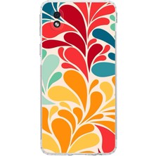 Printify Samsung Galaxy A01 Core ile Uyumlu Retro Color 5  Kamera Korumalı Şeffaf  Kılıf