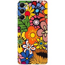 Printify Samsung Galaxy A05S ile Uyumlu Retro Color 2  Kamera Korumalı Şeffaf  Kılıf