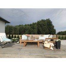 Odun's Anika Bahçe Balkon Teras Ahşap Köşe Takımı