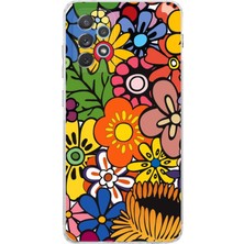 Printify Samsung Galaxy A53 ile Uyumlu Retro Color 2  Kamera Korumalı Şeffaf  Kılıf