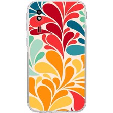 Printify Samsung Galaxy A2 Core ile Uyumlu Retro Color 5  Kamera Korumalı Şeffaf  Kılıf