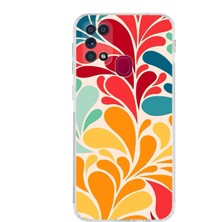 Printify Samsung Galaxy M31 ile Uyumlu Retro Color 5  Kamera Korumalı Şeffaf  Kılıf