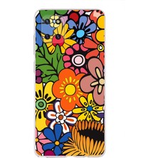 Printify Samsung Galaxy Note 10 Lite ile Uyumlu Retro Color 2  Kamera Korumalı Şeffaf  Kılıf