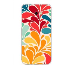 Printify Samsung Galaxy J4+ Plus ile Uyumlu Retro Color 5  Kamera Korumalı Şeffaf  Kılıf