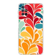 Printify Samsung Galaxy M51 ile Uyumlu Retro Color 5  Kamera Korumalı Şeffaf  Kılıf