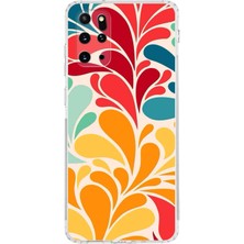Printify Samsung Galaxy S20 Plus ile Uyumlu Retro Color 5  Kamera Korumalı Şeffaf  Kılıf