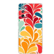 Printify Samsung Galaxy S20 Fe ile Uyumlu Retro Color 5  Kamera Korumalı Şeffaf  Kılıf