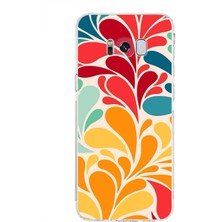 Printify Samsung Galaxy S8 Plus ile Uyumlu Retro Color 5  Kamera Korumalı Şeffaf  Kılıf