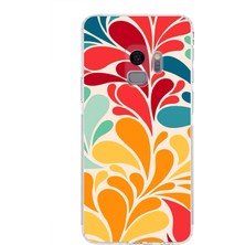 Printify Samsung Galaxy S9 ile Uyumlu Retro Color 5  Kamera Korumalı Şeffaf  Kılıf