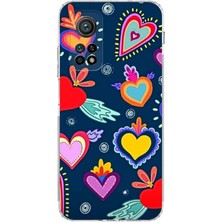 Printify Xiaomi Mi 10 T Pro ile Uyumlu Retro Color 3  Kamera Korumalı Şeffaf  Kılıf