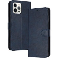 YH Market Toka Saf Renk Pu ile Kart Yuvası ile IPhone 12 Pro Max Için Flip Case (Yurt Dışından)