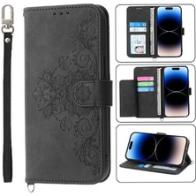 YH Market Huawei P60 Kabartmalı Çoklu Kredi Kartı Yuvaları Bileklik Için Flip Case (Yurt Dışından)