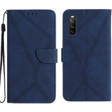 YH Market Sony Xperia 10 Vı Dikiş Için Flip Case Kabartmalı Yüksek Kaliteli Tpu Yumuşak (Yurt Dışından)