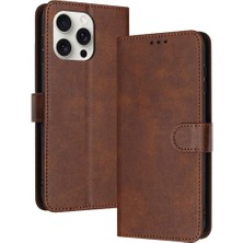 YH Market Toka Pu Deri Saf Kart Yuvası ile IPhone 15 Pro Için Flip Case (Yurt Dışından)