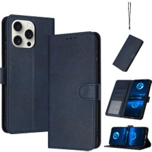 YH Market Toka Pu Deri Saf Kart Yuvası ile IPhone 15 Pro Için Flip Case (Yurt Dışından)