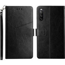 YH Market Sony Xperia 10 Vı Için Flip Case Deri Cüzdan Kapak Çevirin Kitap Katlanır Tpu (Yurt Dışından)