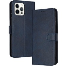 YH Market Kart Yuvası ile IPhone 12/12 Pro Saf Renk Pu Deri Için Flip Case (Yurt Dışından)