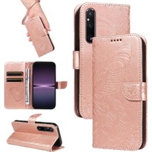 YH Market Kredi Kartı Yuvası Ayrılabilir El Kayışı ile Sony Xperia 1 V Için Flip Case (Yurt Dışından)