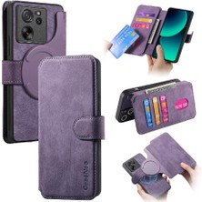 YH Market Xiaomi 13T Mıknatıs Koruyucu Malzeme Için Flip Case Retro Kart Standı Cüzdan (Yurt Dışından)