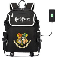 Sanlindou USB Şarj Portlu Harry Potter Öğrenci Sırt Çantası (Yurt Dışından)