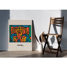 Pegziz Keith Haring Pop Art Duvar Tablosu Oda Dekorasyonu Kanvas Tablo Cafe Dekor Sanatsal Tablo