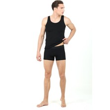 D'S Damat Erkek Siyah Modal Atlet Boxer Set 220301