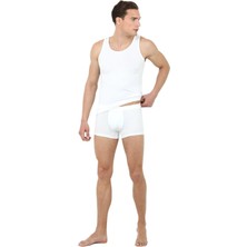 D'S Damat Erkek Beyaz Modal Atlet Boxer Set 220301