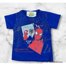 Alp Kids Örümcek Adam Baskılı T-Shirt Şort Erkek Çocuk Takım