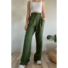 Yakamel Kadın Salaş Palozzo Trend Yazlık Kumaş Pantolon