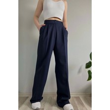 Yakamel Kadın Salaş Palozzo Trend Yazlık Kumaş Pantolon