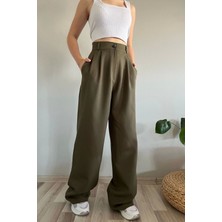 Yakamel Kadın Salaş Palozzo Trend Yazlık Kumaş Pantolon