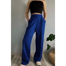 Yakamel Kadın Salaş Palozzo Trend Yazlık Kumaş Pantolon