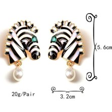 Joie Atelier Zebra Desen Küpe