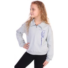 Toontoy Kids Kız Çocuk Free Jeans Baskılı Sweatshirt