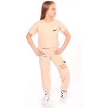 Toontoy Kids Toontoy Kız Çocuk Enjoy Yes Baskılı Eşofman Takım