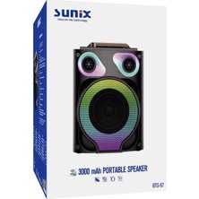 Sunix Bts-97 3000 Mah Ledli Taşınabilir Bluetooth Hoparlör