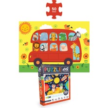 3 Adet Puzzle - 24 P. Çiftlik Hayvanları ve 50 P. Ay Hayvanları ve 100 P. Hayvan Dünya Haritası