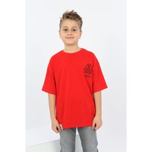 Toontoy Kids Erkek Çocuk Göğsü Üçgen Nakışlı Tişört
