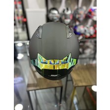 MTS Prohelmets Mat Siyah Gold Vizör 201