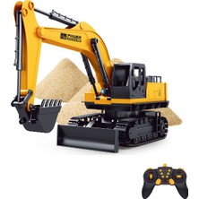 Uzaktan Kumandalı Şarjlı Excavator 1:12 360° Rotasyon Full Fonksiyon 43 cm