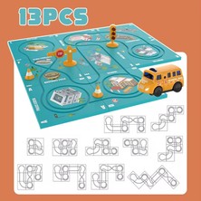 Learning Fun 13 Parça Stem Eğitici Beceri Geliştirici Mantıksal Kendin Yap Manyetik Parçalı Yol Inşa Oyunu Puzzle Oyuncak