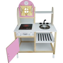 Toysilla Ahşap Ledli Çocuk Mutfağı Pembe - T1010