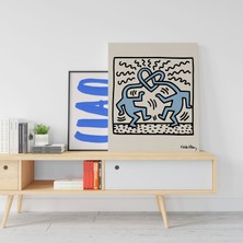 Pegziz Salon Duvar Dekorasyonu Sanatsal Tablo Keith Haring Duvar Dekor Kanvas Tablo